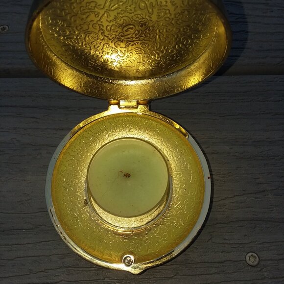 Partylite brass amd enamel travel candle holder - Picture 3 of 3
